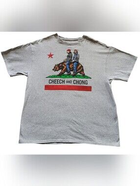 EUC Cheech & Chong Men's, Size XL Gray Short Sleeve T-shirt, Like New!
